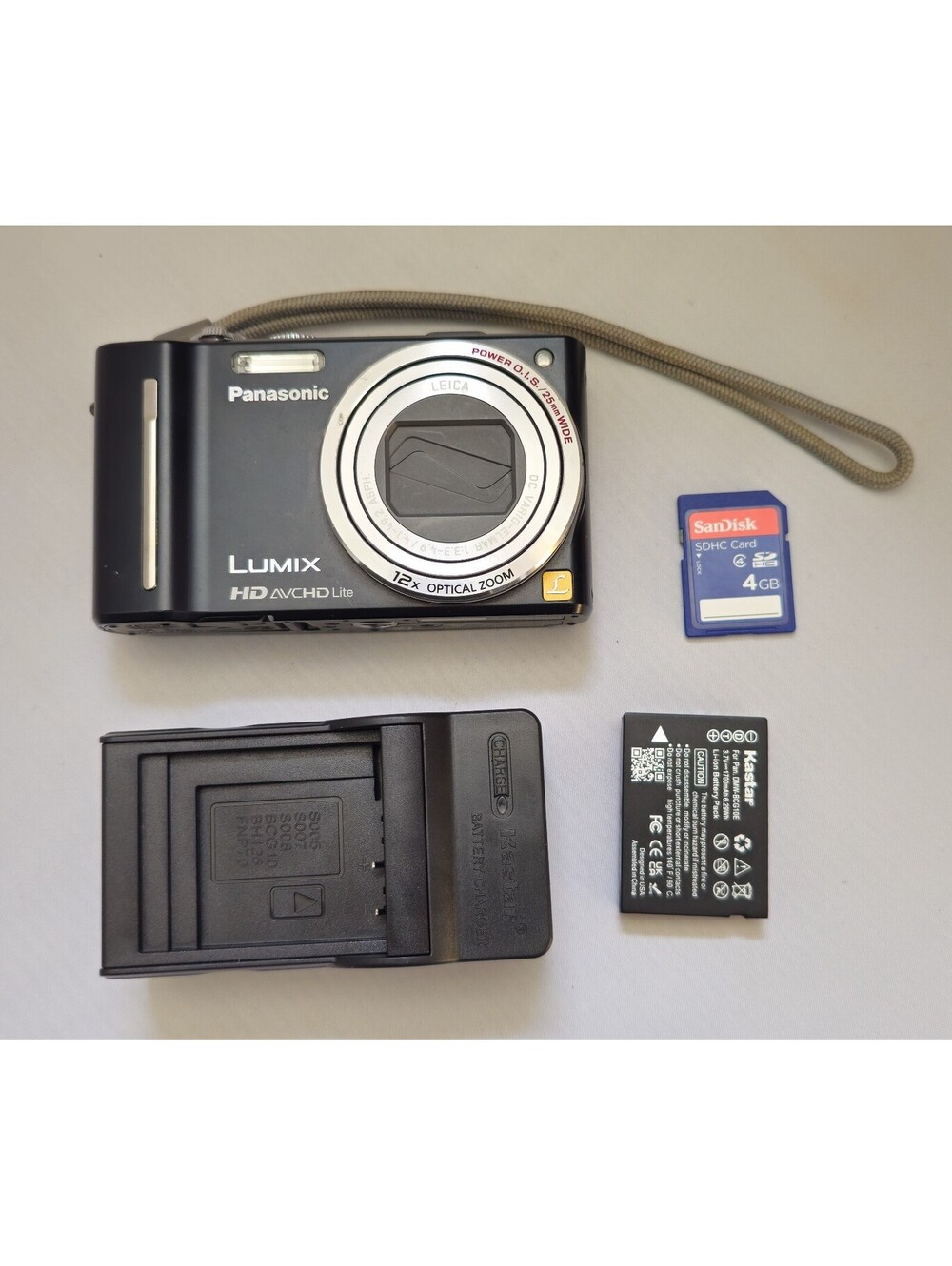 Panasonic Lumix DMC-ZS7 Digital Camera with Battery Charger and 4GB SD Card